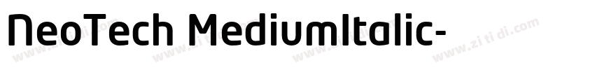 NeoTech MediumItalic字体转换